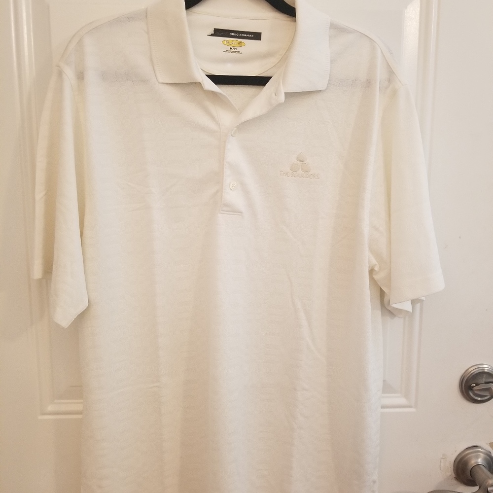 Greg Norman White Polo - 2 For $25